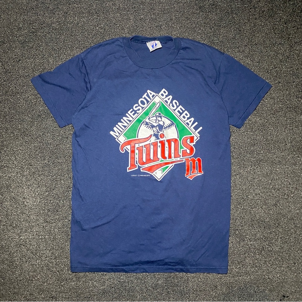 vintage Minnesota twins mlb shirt size medium dated 1988